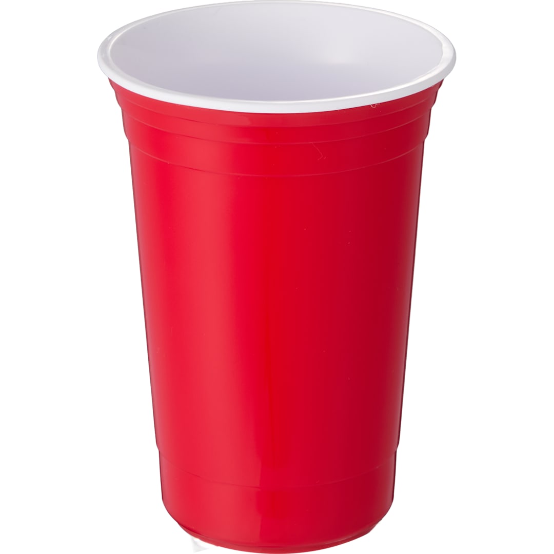 Front View of Red The Varsity Double Wall Tumbler 16 oz. plain