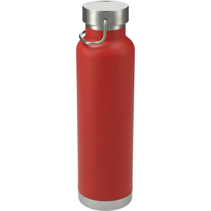 Front View of Red Thor Copper Vacuum Insulated Bottle 22oz plain