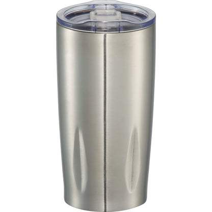 Front View of Silver Adrian Vacuum Tumbler 20oz plain