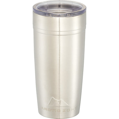 Front View of Silver Arctic Zone® Titan Thermal HP® Copper Tumbler 20oz