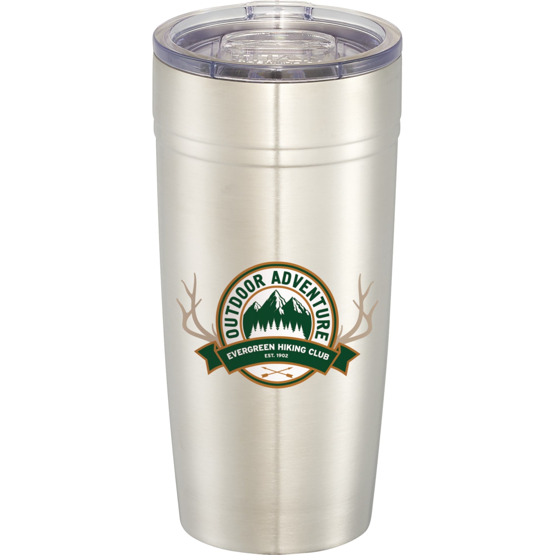 Front View of Silver Arctic Zone® Titan Thermal HP® Copper Tumbler 20oz