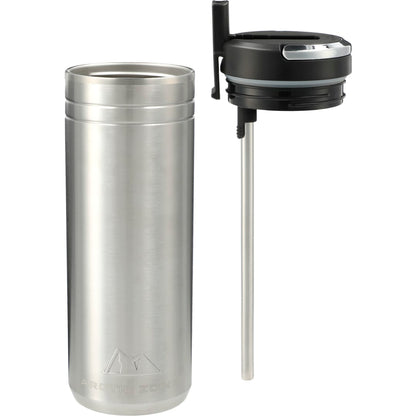 Front View of Silver Arctic Zone® Titan Thermal HP® Tumbler 24oz plain