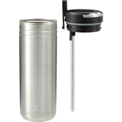 Front View of Silver Arctic Zone® Titan Thermal HP® Tumbler 24oz plain