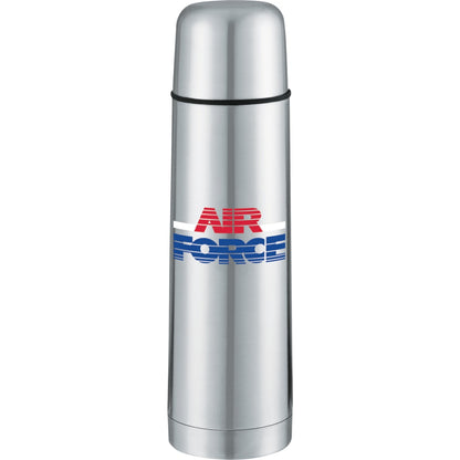 Front View of Silver Bullet 16.9oz Vacuum Bottle
