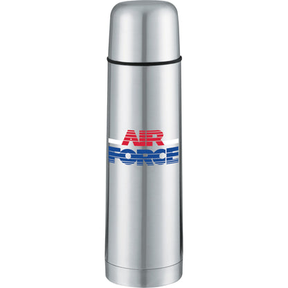 Front View of Silver Bullet 16.9oz Vacuum Bottle