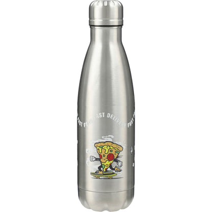 Front View of Silver Copper Vacuum Insulated Bottle 17oz