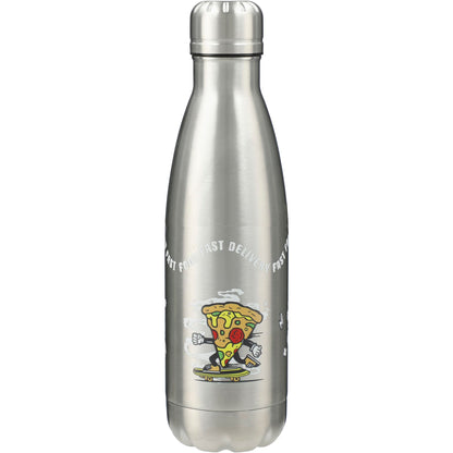 Front View of Silver Copper Vacuum Insulated Bottle 17oz