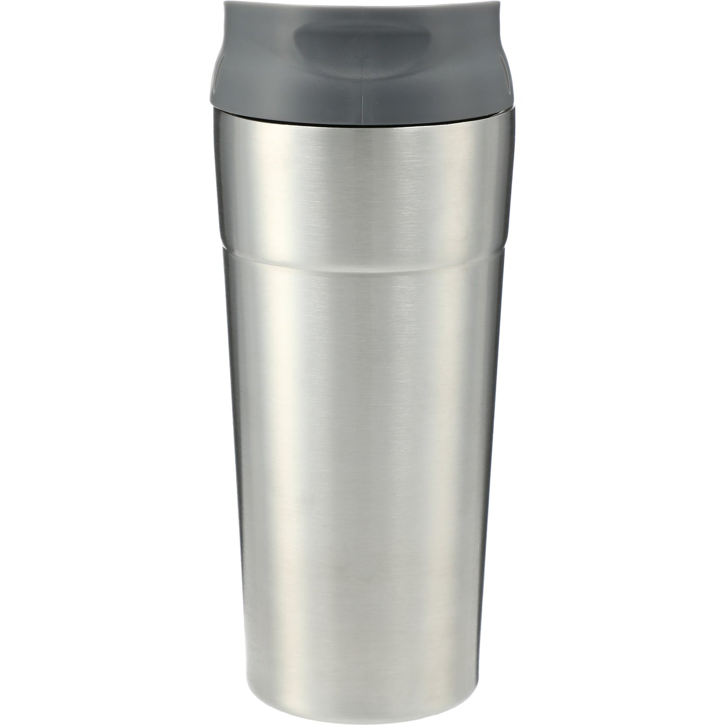 Front View of Silver Frenchie Tumbler 17oz plain