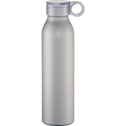 Front View of Silver Grom 22oz Aluminum Sports Bottle plain