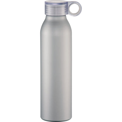 Front View of Silver Grom 22oz Aluminum Sports Bottle plain