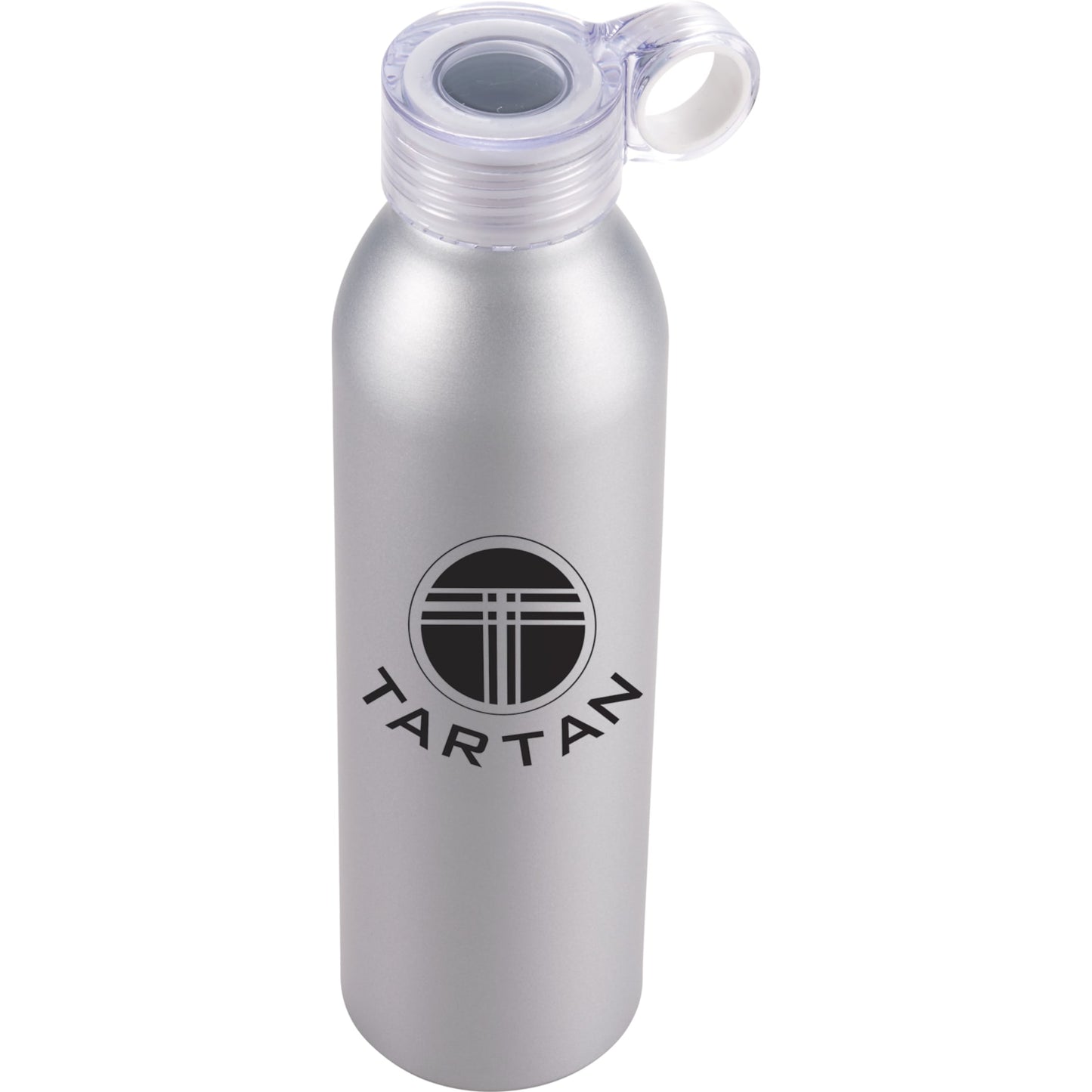 Front View of Silver Grom 22oz Aluminum Sports Bottle