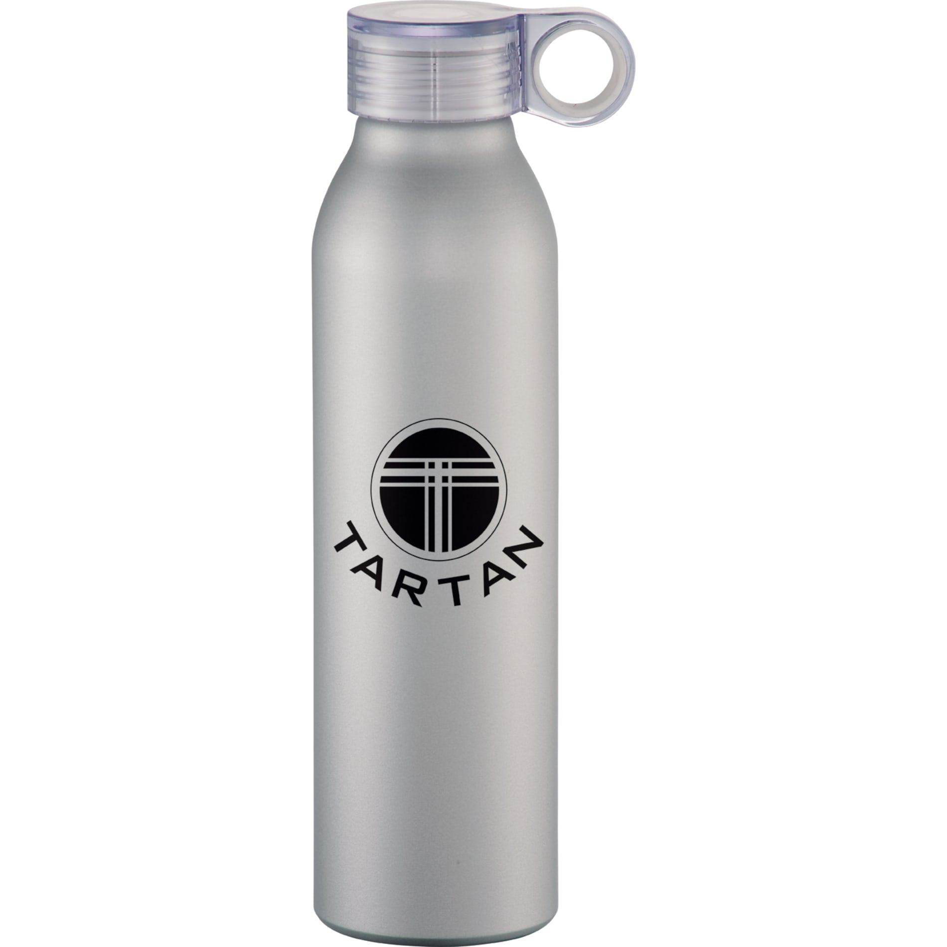 Front View of Silver Grom 22oz Aluminum Sports Bottle