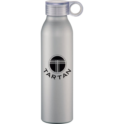 Front View of Silver Grom 22oz Aluminum Sports Bottle
