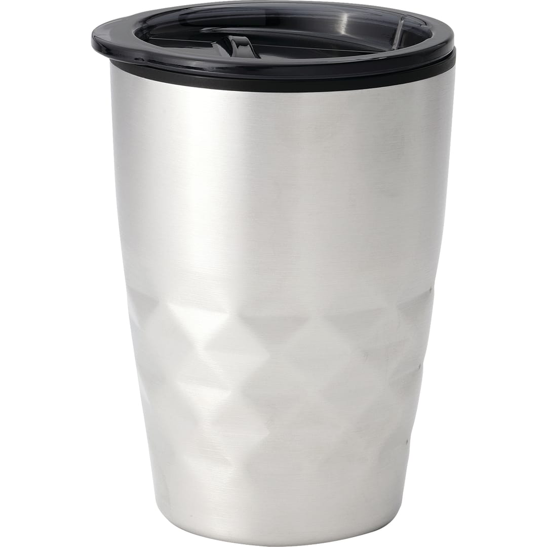 Front View of Silver Kappa 12oz Tumbler plain