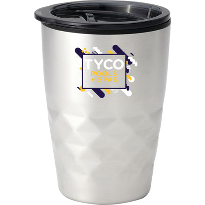 Front View of Silver Kappa 12oz Tumbler