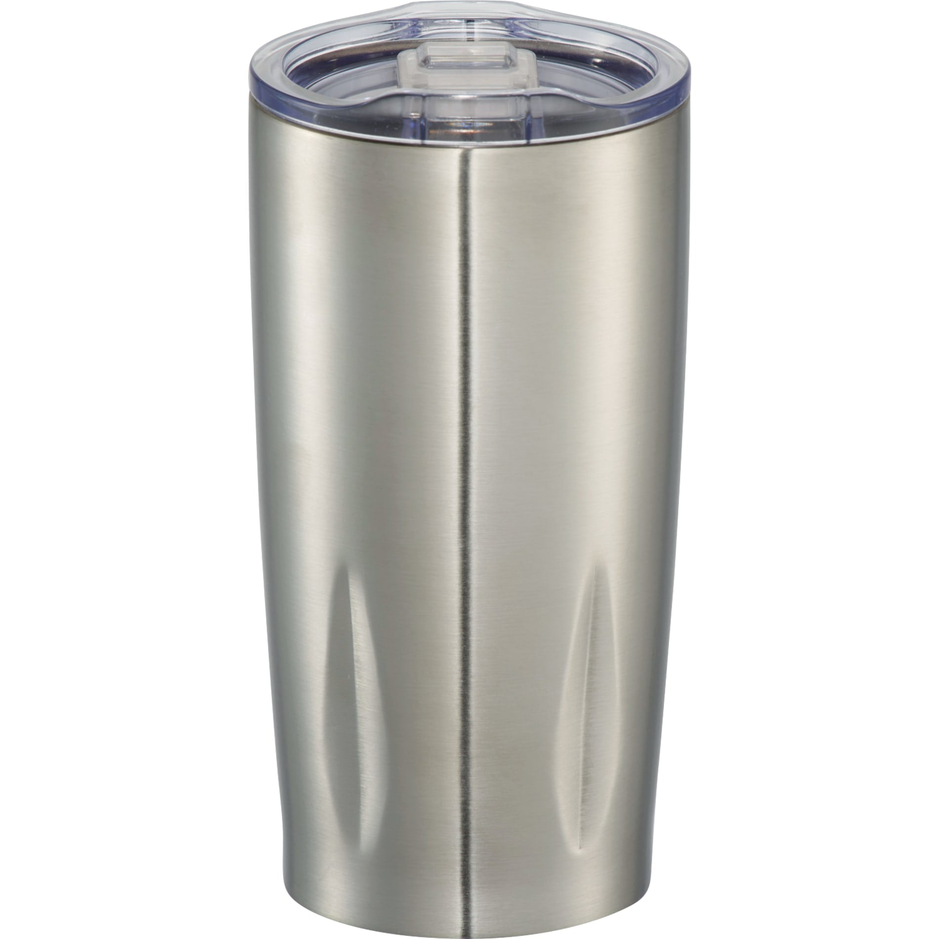 Front View of Silver Rocky 20oz Vacuum Tumbler plain