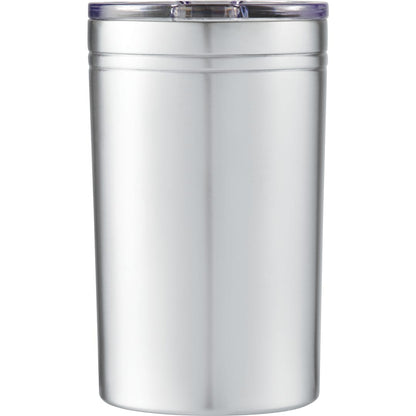 Front View of Silver Sherpa 11-oz. Vacuum Tumbler & Insulator plain