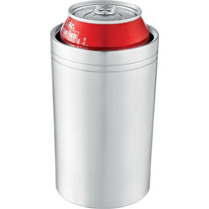 Front View of Silver Sherpa 11-oz. Vacuum Tumbler & Insulator plain