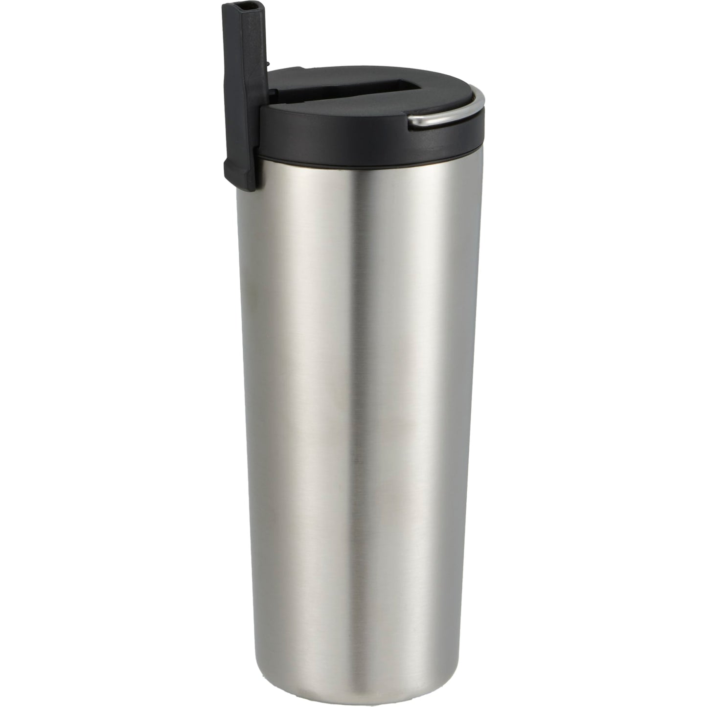 Front View of Silver Thor Copper Insulated Tumbler 24oz Flip Straw Lid plain