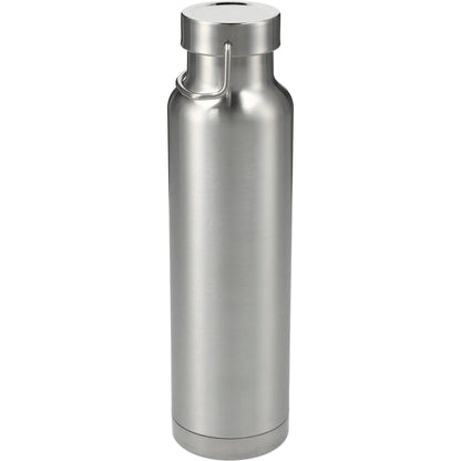 Front View of Silver Thor Copper Vacuum Insulated Bottle 22oz plain