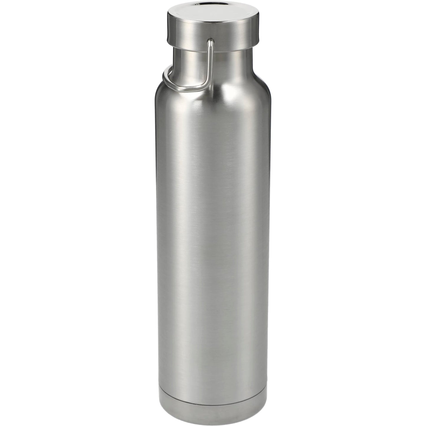 Front View of Silver Thor Copper Vacuum Insulated Bottle 22oz plain