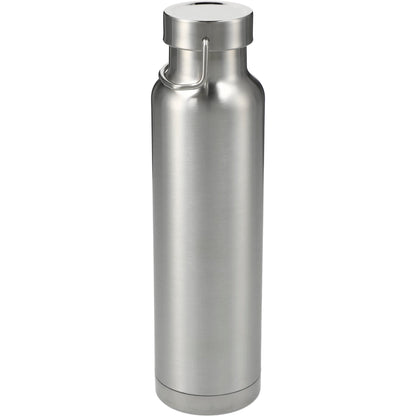 Front View of Silver Thor Copper Vacuum Insulated Bottle 22oz plain