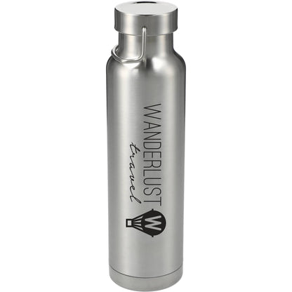 Front View of Silver Thor Copper Vacuum Insulated Bottle 22oz