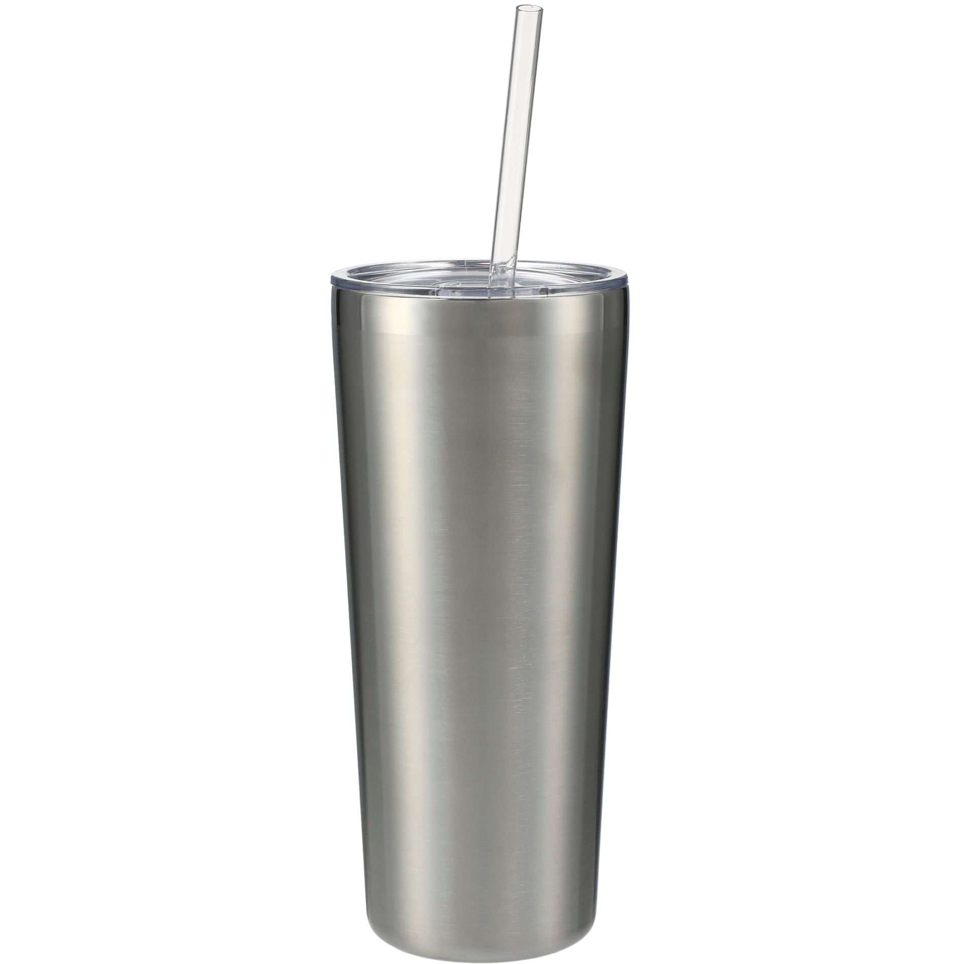 Front View of Silver Thor Copper Vacuum Insulated Tumbler 22oz plain