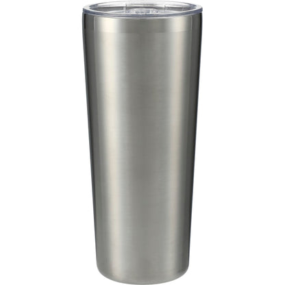 Front View of Silver Thor Copper Vacuum Insulated Tumbler 22oz plain