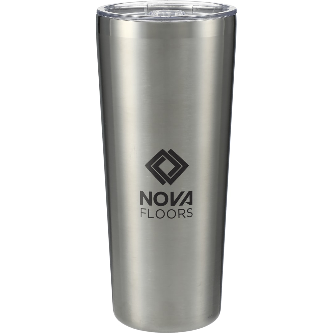 Front View of Silver Thor Copper Vacuum Insulated Tumbler 22oz