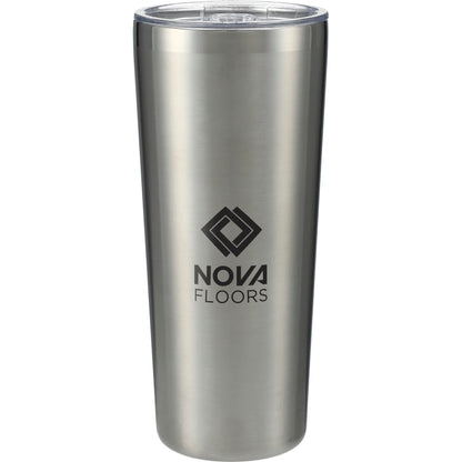 Front View of Silver Thor Copper Vacuum Insulated Tumbler 22oz