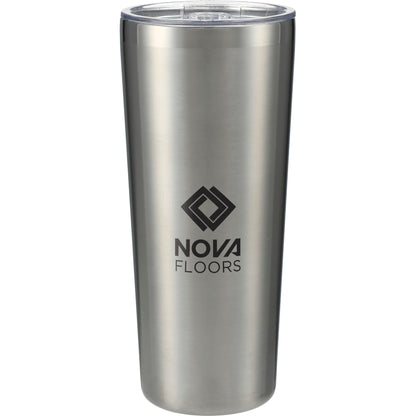 Front View of Silver Thor Copper Vacuum Insulated Tumbler 22oz