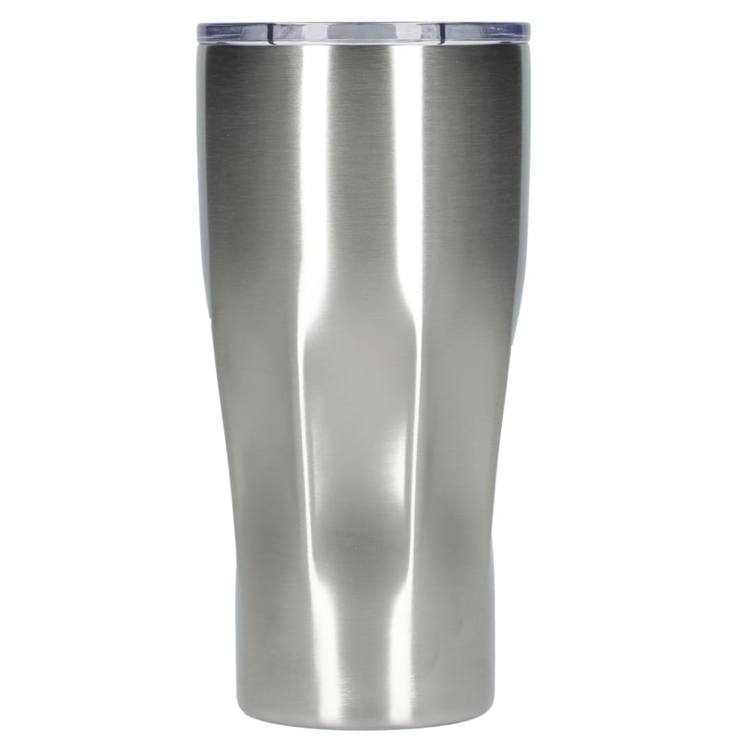 Front View of Silver Victor Recycled Vacuum Insulated Tumbler 20oz plain