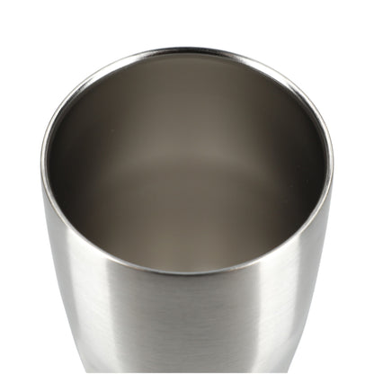 Front View of Silver Victor Recycled Vacuum Insulated Tumbler 20oz plain
