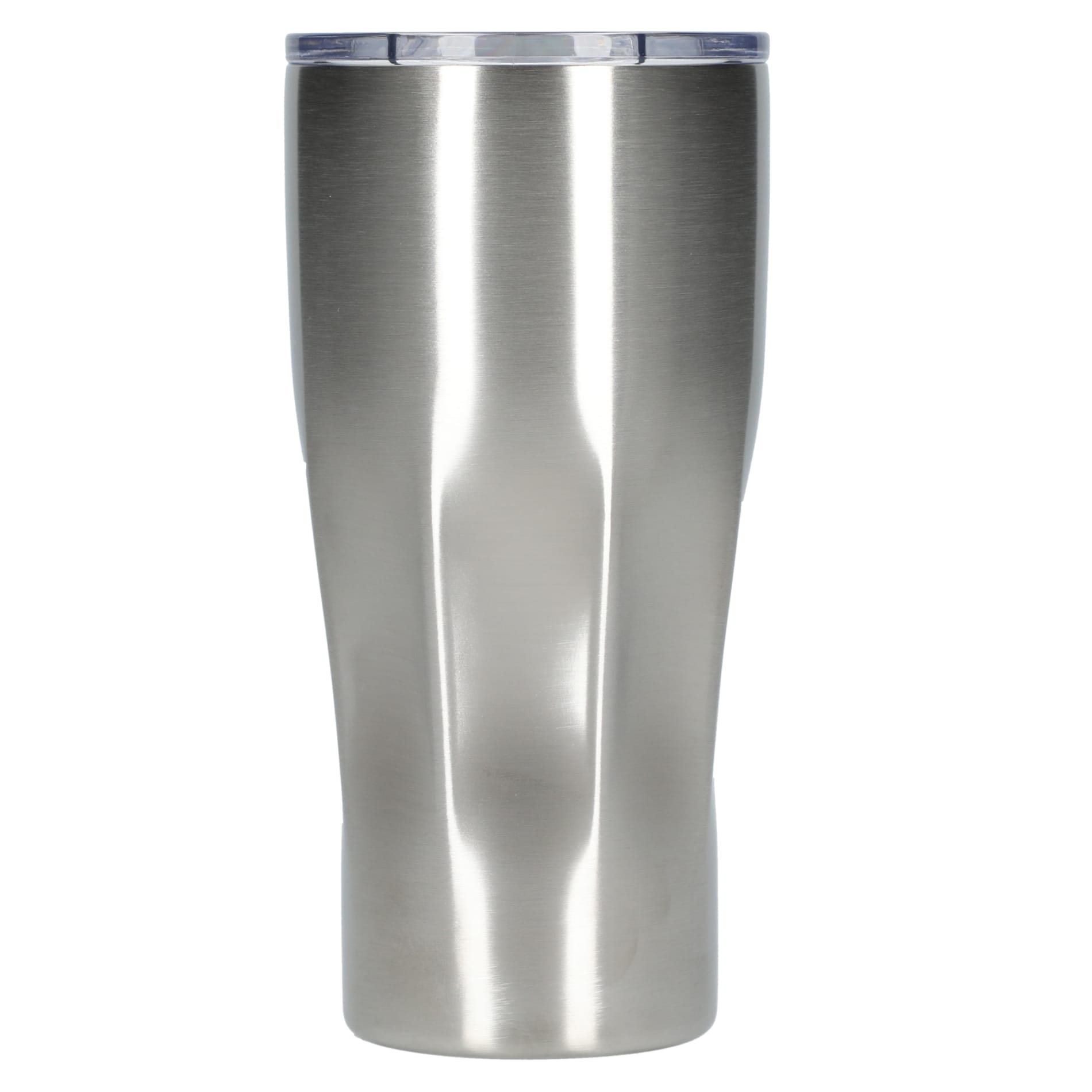 Front View of Silver Victor Recycled Vacuum Insulated Tumbler 20oz plain