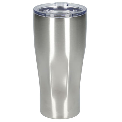 Front View of Silver Victor Recycled Vacuum Insulated Tumbler 20oz plain