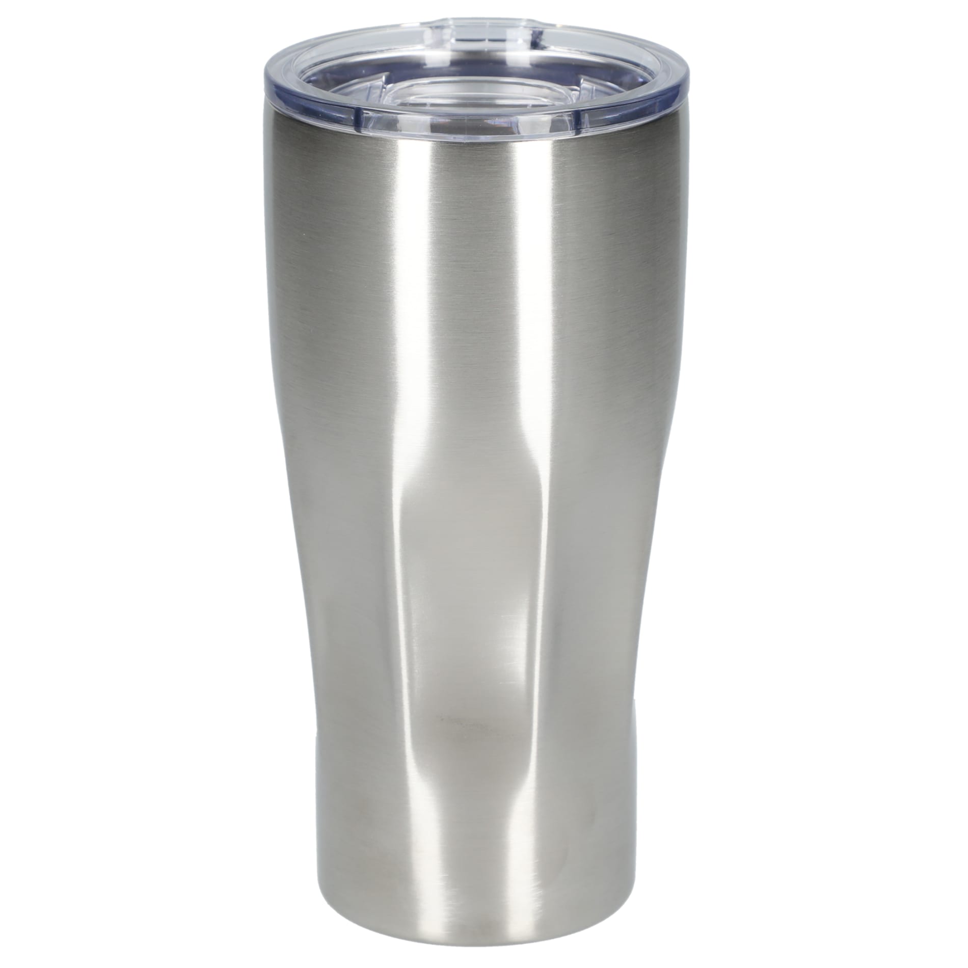 Front View of Silver Victor Recycled Vacuum Insulated Tumbler 20oz plain