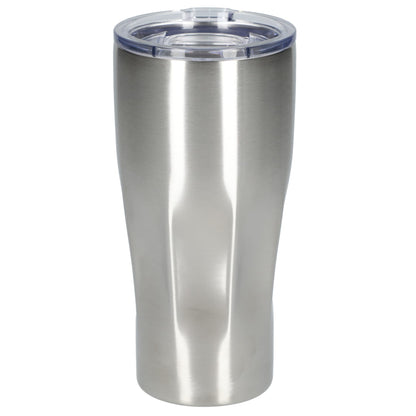 Front View of Silver Victor Recycled Vacuum Insulated Tumbler 20oz plain