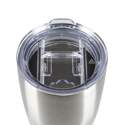 Front View of Silver Victor Recycled Vacuum Insulated Tumbler 20oz plain