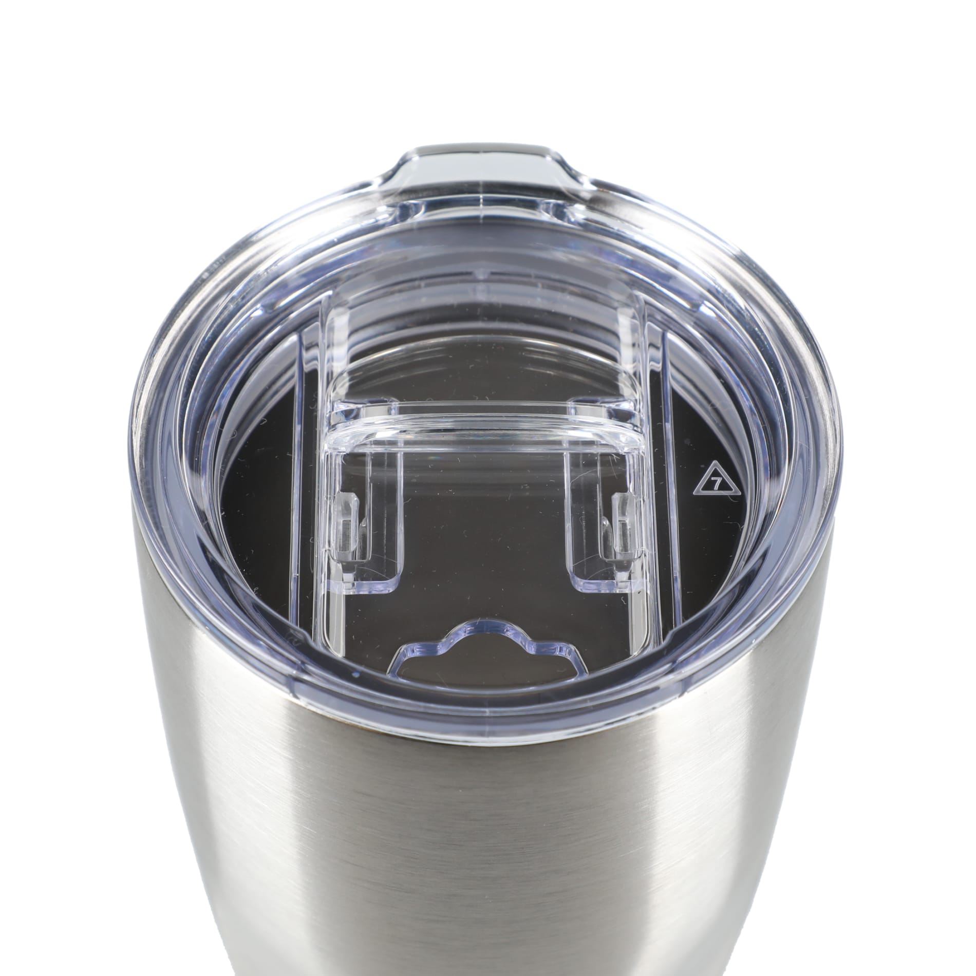 Front View of Silver Victor Recycled Vacuum Insulated Tumbler 20oz plain