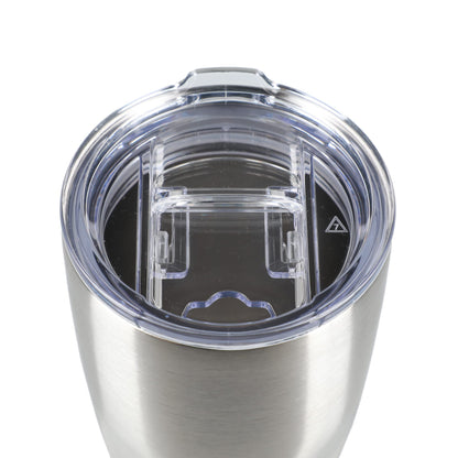Front View of Silver Victor Recycled Vacuum Insulated Tumbler 20oz plain