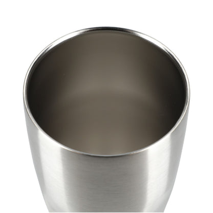 Front View of Silver Victor Recycled Vacuum Insulated Tumbler 20oz plain