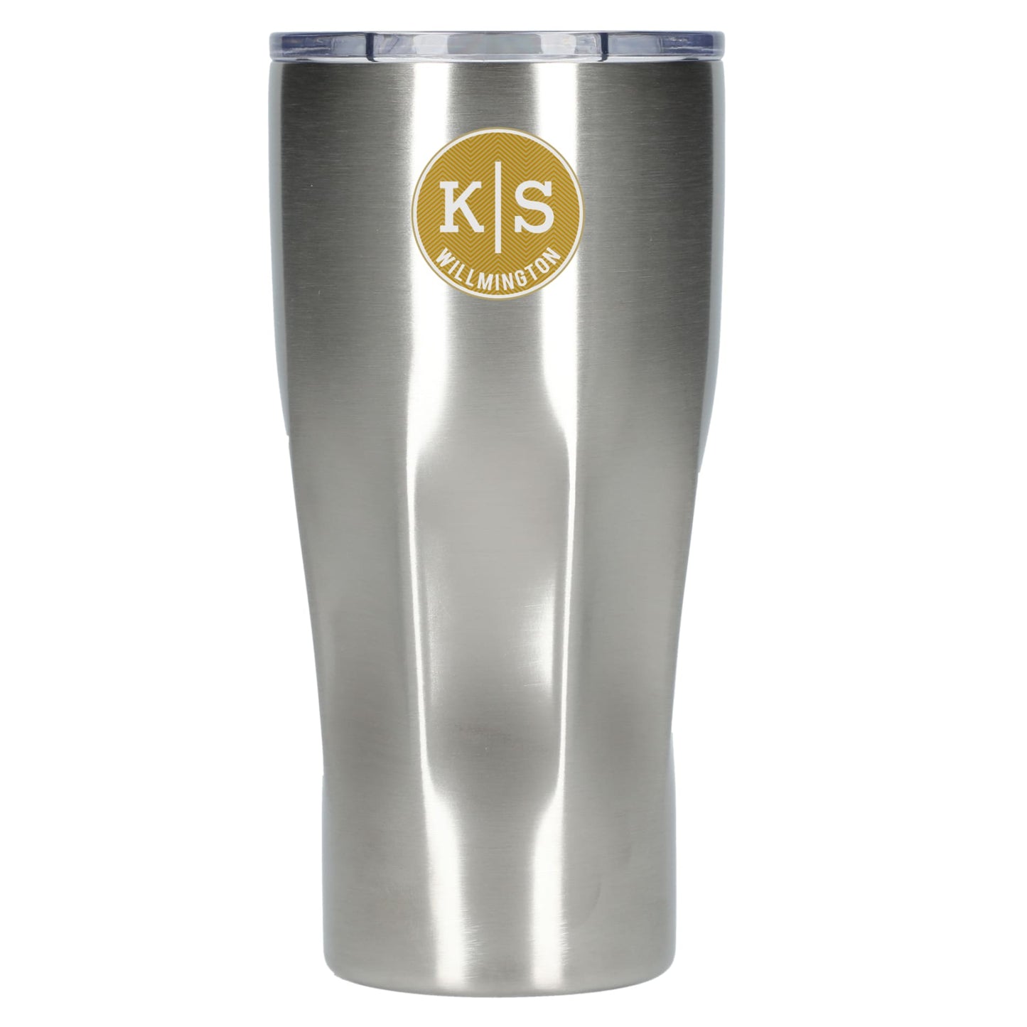 Front View of Silver Victor Recycled Vacuum Insulated Tumbler 20oz