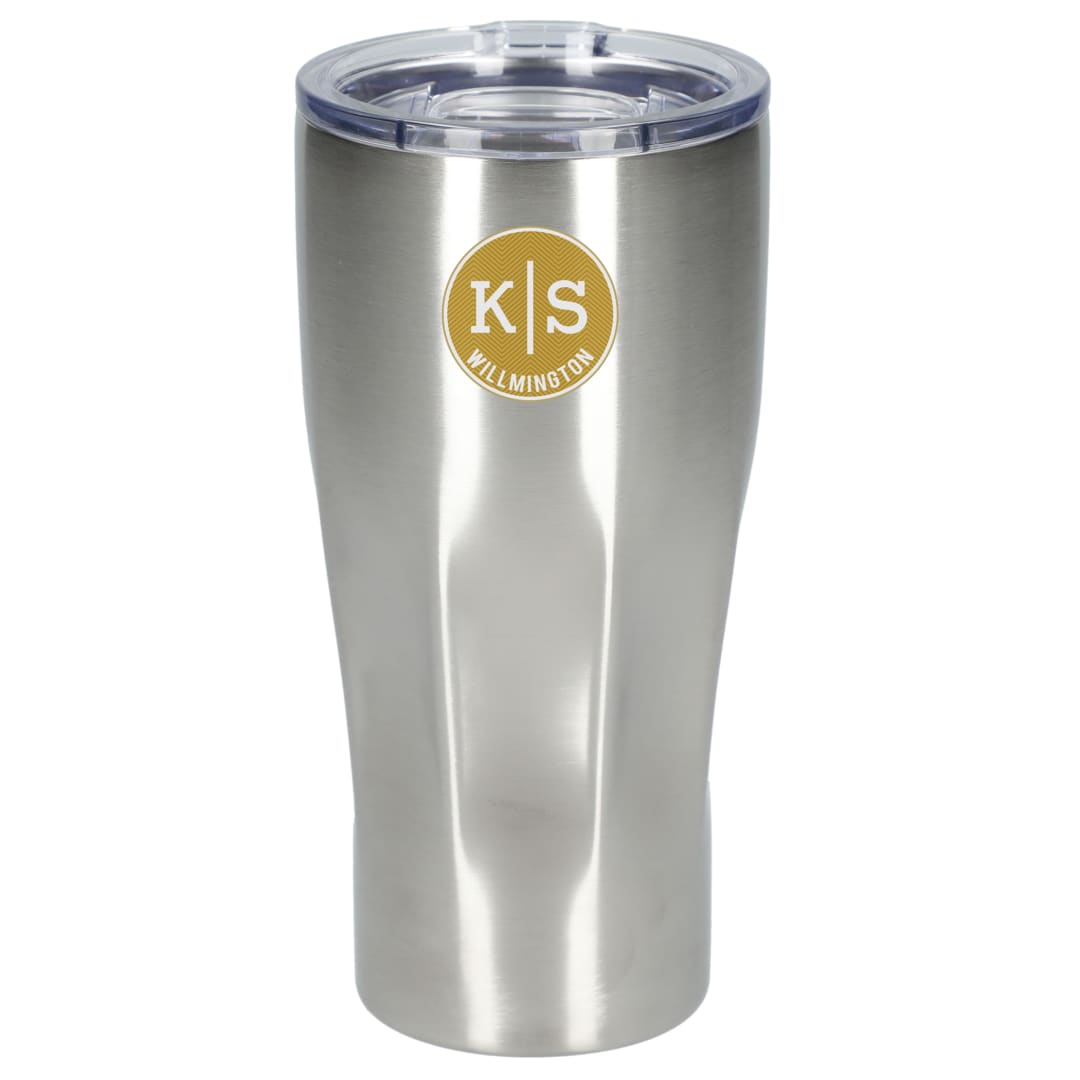 Front View of Silver Victor Recycled Vacuum Insulated Tumbler 20oz
