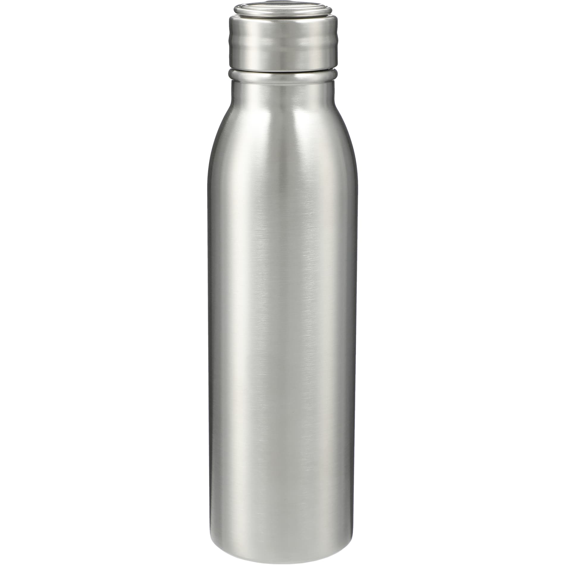 Front View of Silver Vida 24oz Stainless Steel Bottle plain