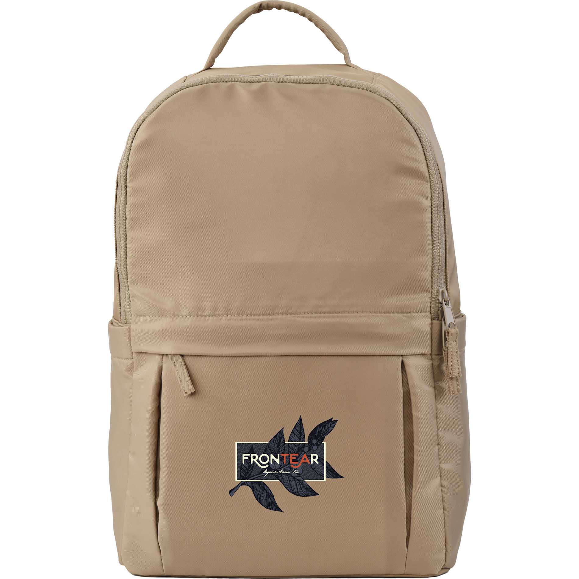 Front View of Tan Daybreak Recycled 15" Laptop Backpack