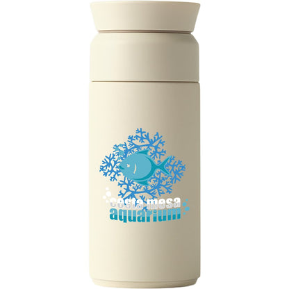 Front View of Tan Ocean Bottle Coffee Flask 350ml