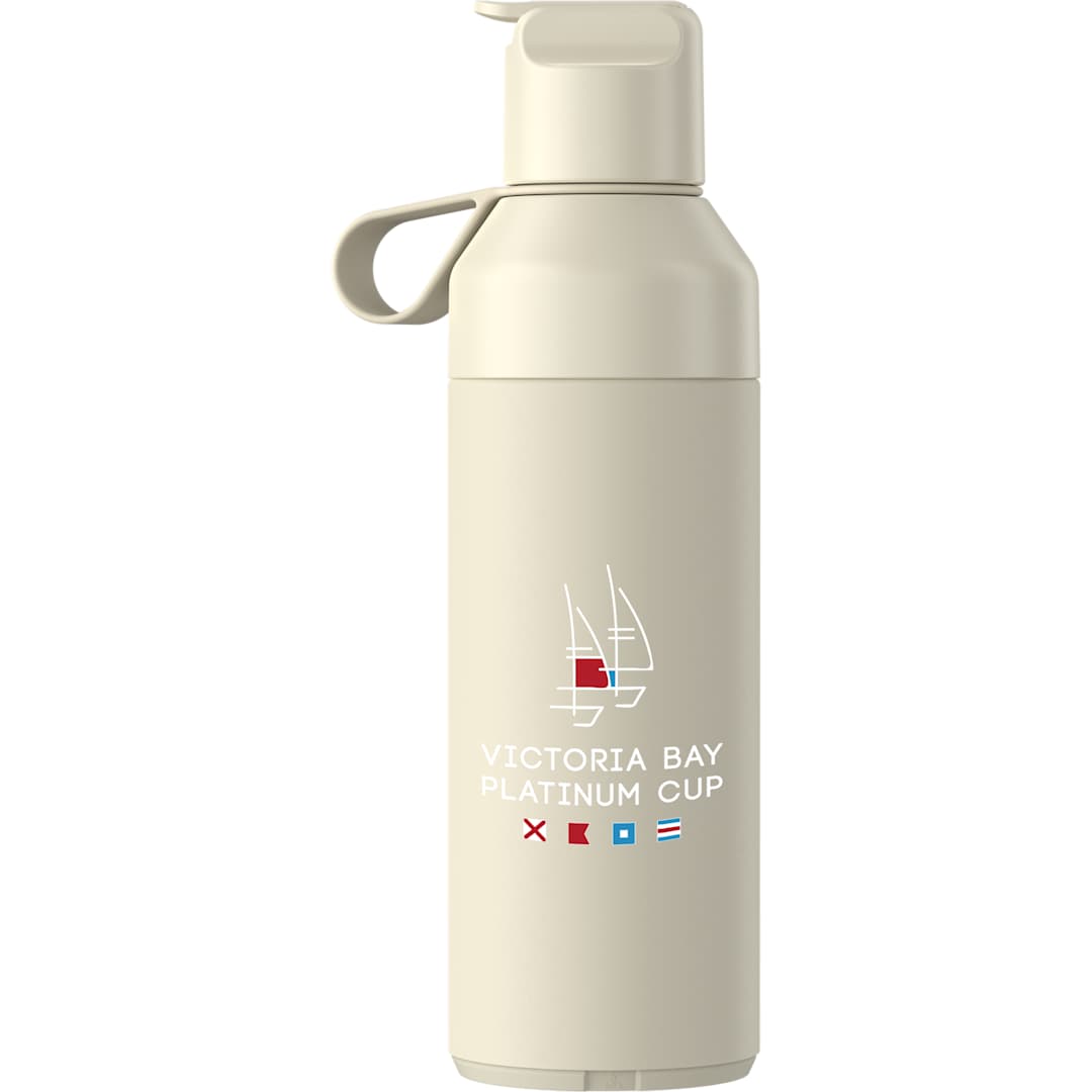 Front View of Tan Ocean Bottle Go Sports Bottle  500ml