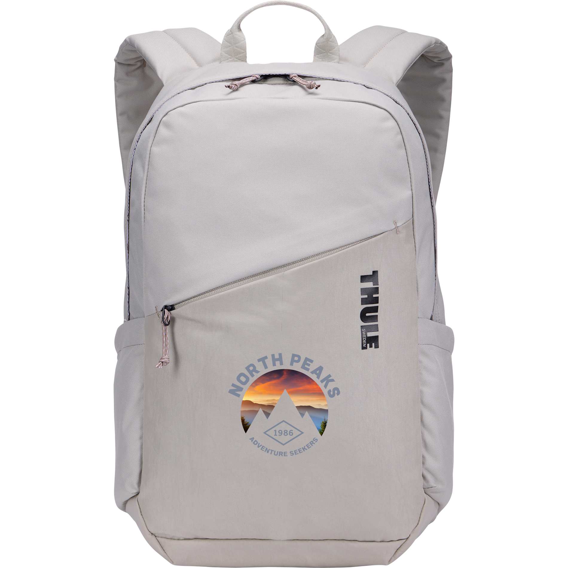 Front View of Tan Thule Heritage Notus 16" Computer Backpack 20L