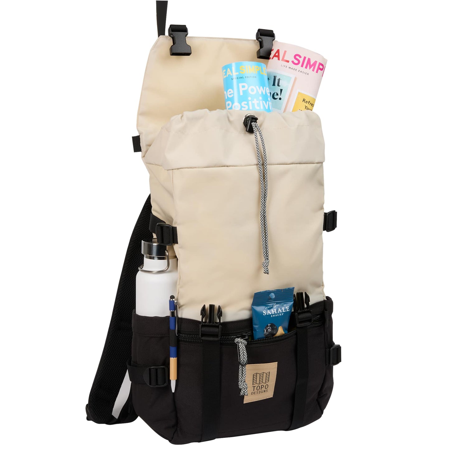 Front View of Tan Topo Designs Recycled Rover 15" Laptop Backpack plain